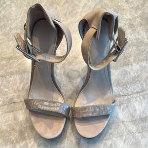 Calvin Klein Gray Heels - Size 7.5 - Lightly Used
